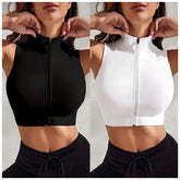 Women's 2-Piece Zipper Yoga Set - Sexy Close-Fitting Breathable Workout Outfit - Himpall